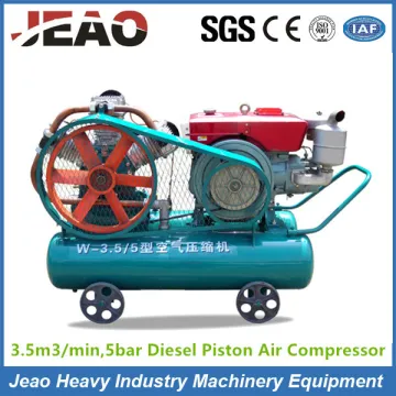 Diesel Piston Portable 3-Cylinder Air Compressor for Yt24 Jackhammer