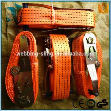 polyester webbing belt ratchet tie down strap