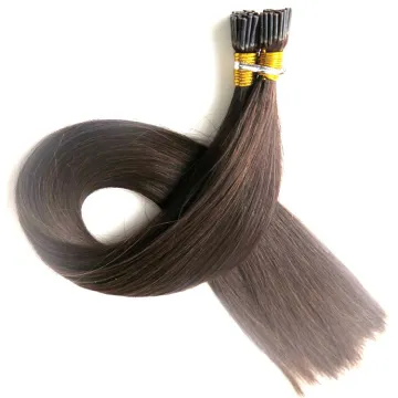 Factory Price Pre Boned Brazilian Remy Human Hair Wavy Keratin Stick 1G I Tip Hair Extensions