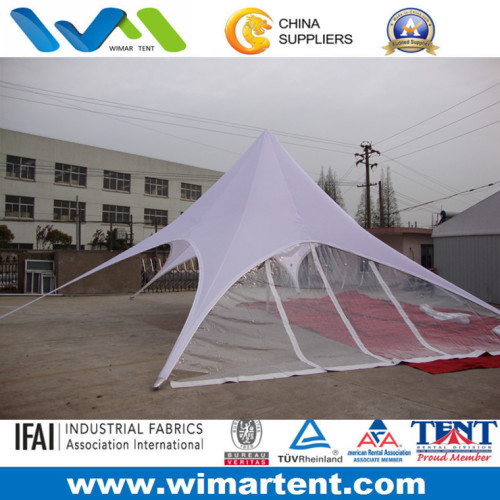 10mx10m White Aluminum PVC Star Shade Tent