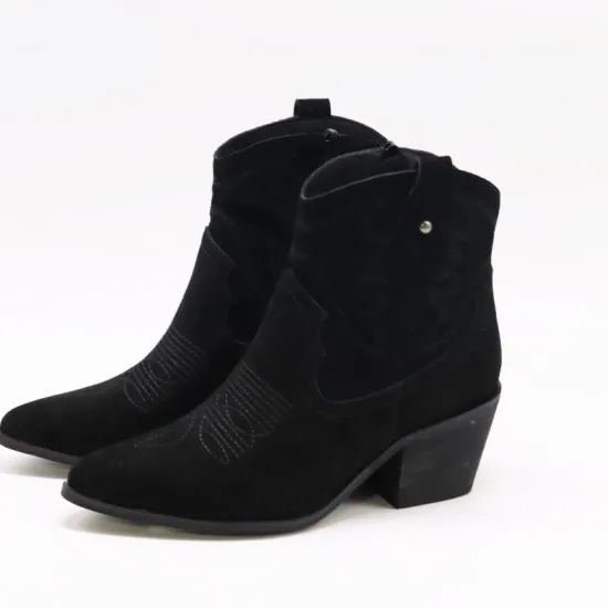 Hot Sale Breathable Mid-Calf Boots with Chunky Heels for Women