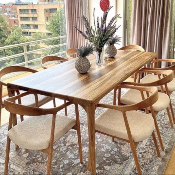 Modern Luxury Cheap Price Rectangular Marble Top Dining Table for Kitchen and Restaurant