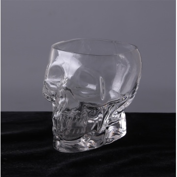 Heavy Base Skull Face Shot Glass Set
