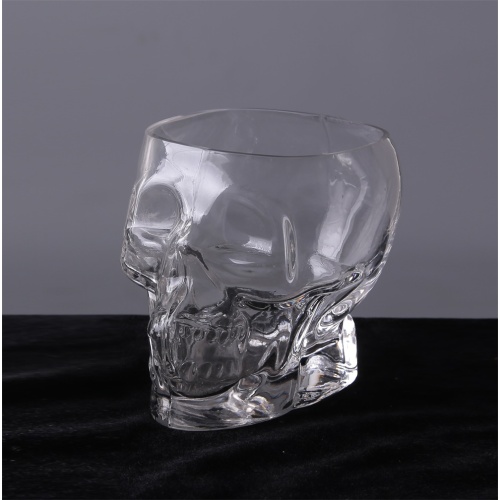 Heavy Base Skull Face Shot Glass Set