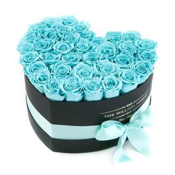 Luxe moeder`s dag bloem doos hart vorm doos