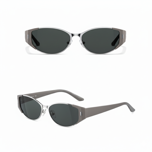Low MOQ Custom Metal Acetate Combination Sunglasses