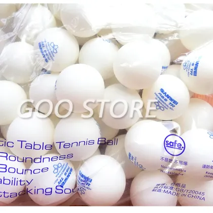 SANWEI New 3-STAR TR ABS Material Plastic 40+ training SANWEI Table Tennis Ball Poly Ping Pong Ball