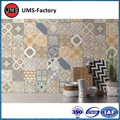 Matte surface tiles for kitchen rustic wall decoration