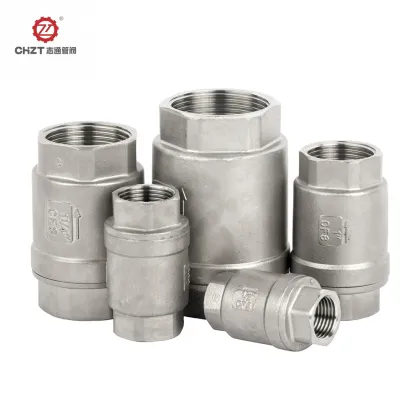 Vertical check valve one way valve