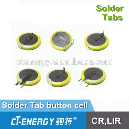 Lithium button battery solder tabs For Electric parts cr2032 solder tabs battery