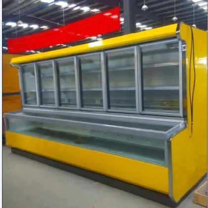 China Factory Combi Freezer Showcase: Double Temperature Commercial Freezer Refrigerator for Sale