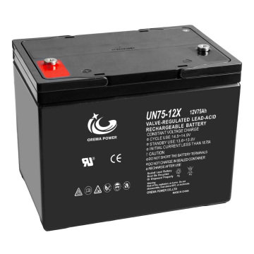 12volt 75Ah Deep Cycle Battery untuk RV Boat