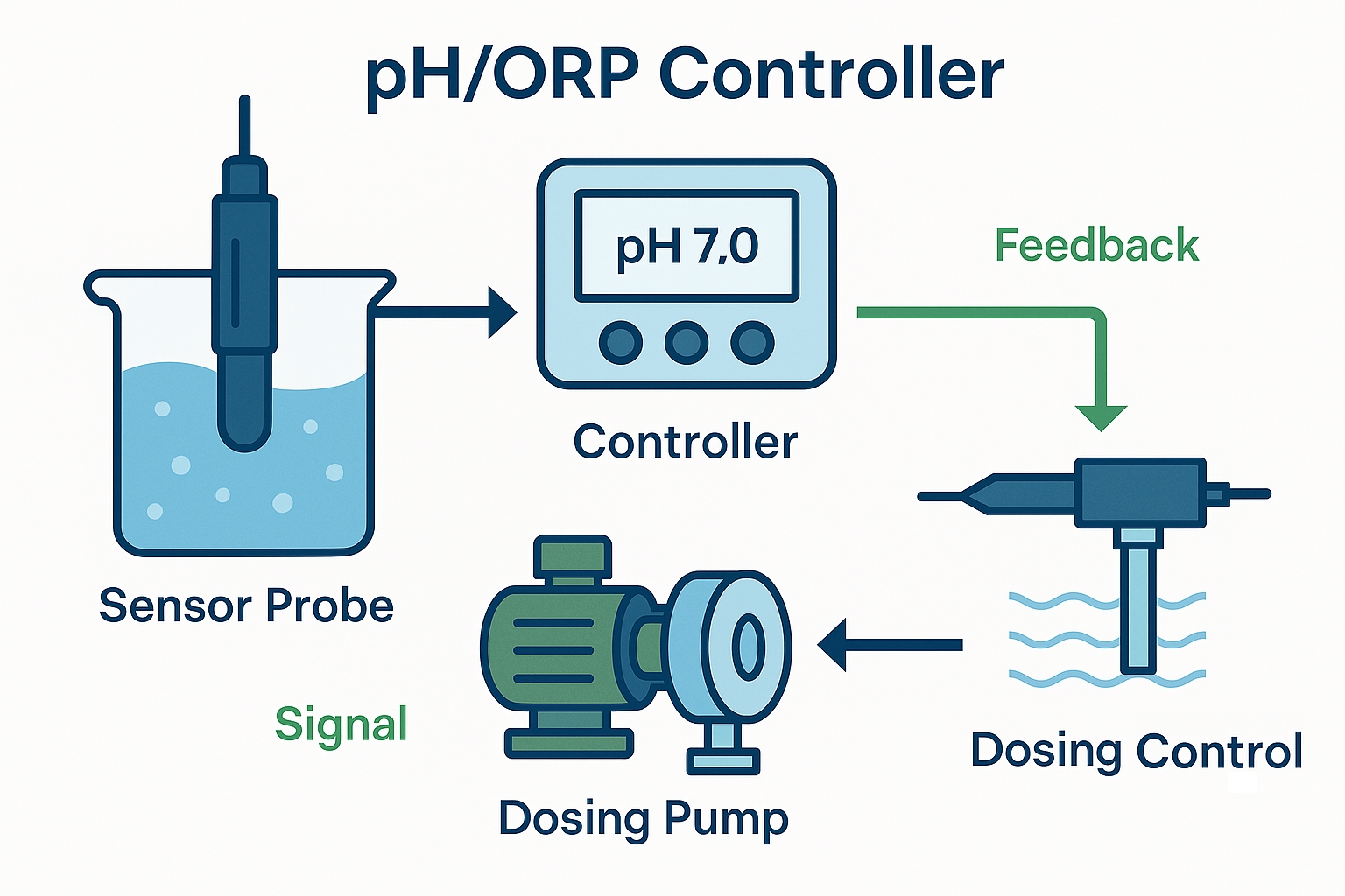 PH ORP Controller Control System