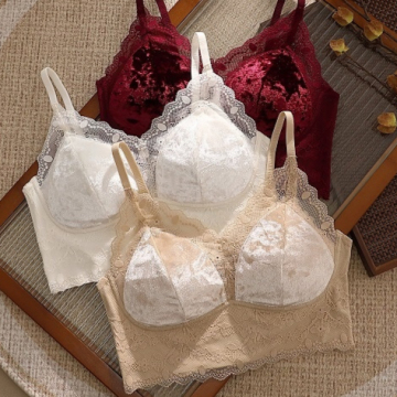 Womens Anti-Sagging Wireless Traceless Warm Bra