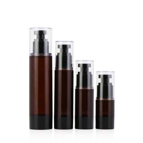 Manufatura de embalagem cosmética 30ml 50ml 100ml 120 ml líquido de pulverizador de loção para loção para loção para ar livre garrafas âmbar garrafas