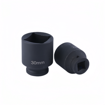 Pneumatic Wrench Square Socket: Heavy Duty 1/2" Drive Impact Type 4-Point Plug-In Socket for Automotive Repair