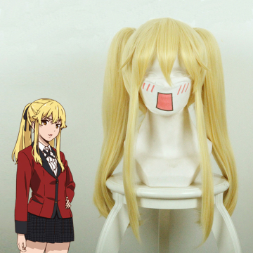Japanische Cartoon Kakegurui -Serie Mary Saotome Cosplay -Perücke für Mädchen