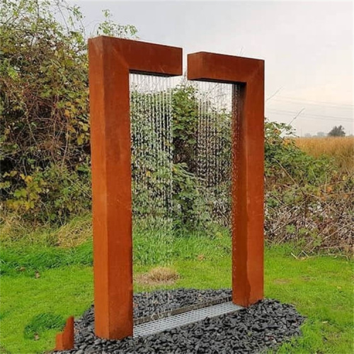 Water Fountain Corten Steel Pond Water Feature Supplier