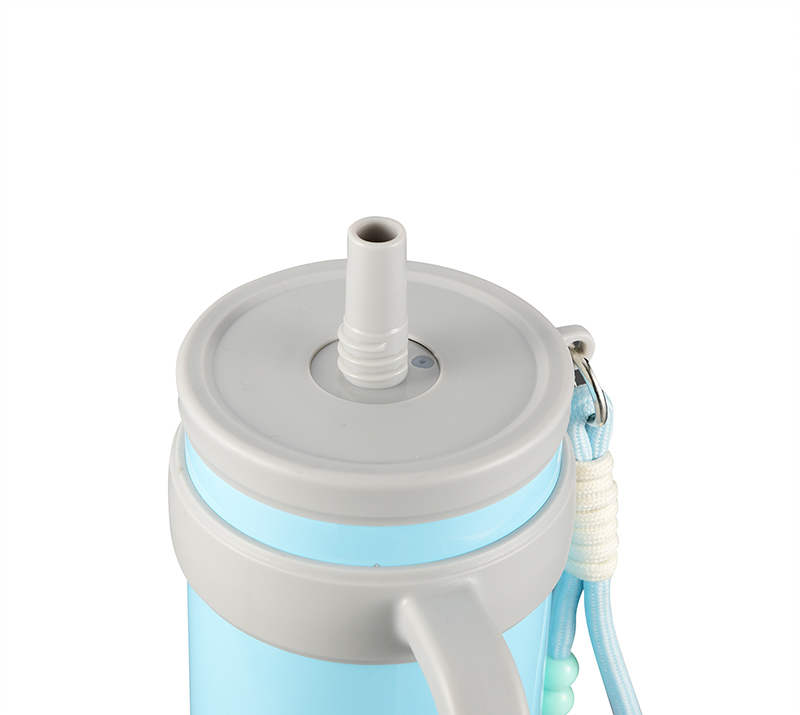 800ml stainless steel travel mug with straw