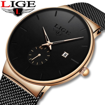 Men's Luxury Sports Watch: Ultra Thin Quartz Wristwatch for Hombre