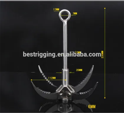 Outdoor steel mountaineering hook claws ,the four corners of the flying tigers claw Outdoor survival climbing claws