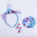 New Girl's Plush Unicorn Hair Band Gift Set