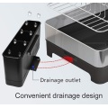 1 rack de plats en acier inoxydable de niveau 304