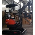 Excavadora china minibagger 2t con oruga de goma