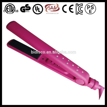 2014 hot sell UV crsytal hair straightener with high quality and cheap detail price
