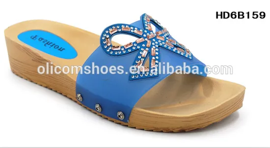 PCU high heel Flat Casual Woman Shoes Sandal Ladies slipper