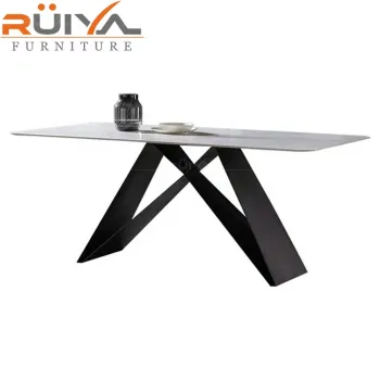 Luxury Marble Dining Table Sets 2022: Modern European Rock Beam Top