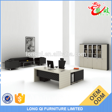 2015 new fashion style furniture office desk leather garain office executive table M-05-16