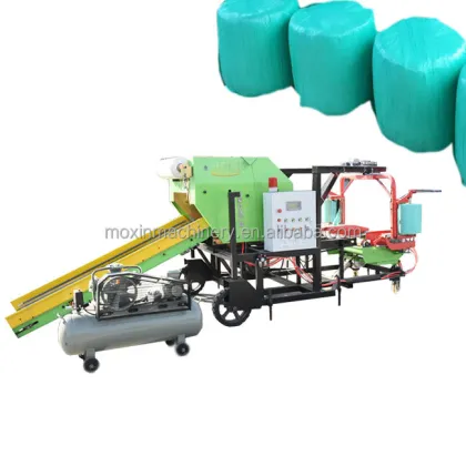 Moxin Combi Automatic Twin Film Round Silage Baler Machine