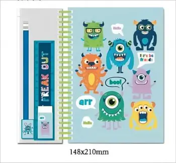 STATIONERY SET WITH NOTENOOK AND RULER
