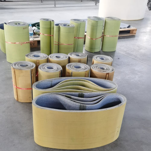 Battery Grid Pasting Conveyor Belt Ring-Shaped Canvas Pasting Belt For Battery Industry Manufactory