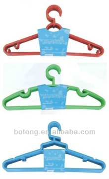 Plastic clothes and coat hanger