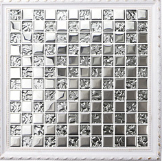 Crystal Mosaic Glass and Electroplate mosaic RSD2366