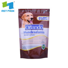 plástico desechable de pie bolsas de envasado de alimentos para mascotas bolsas de comida para perros