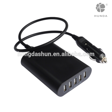 45W Best China supplier 5 port USB Car Charger novelty charging station