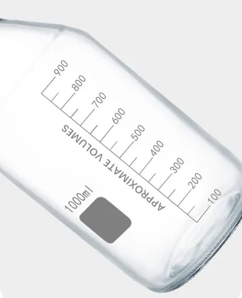 Reagent bottle Round Graduated Glass Storage Bottle