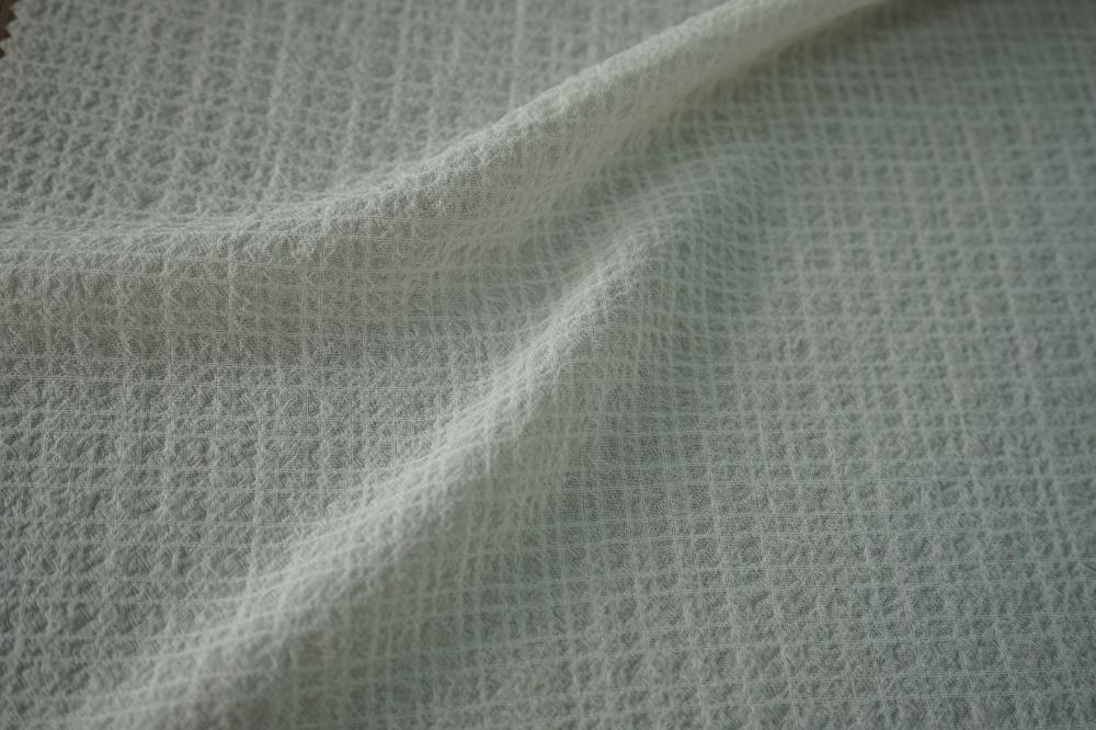 Polyester Spandex Chiffon Check Dyed Fabric