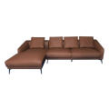 Elegant Wonderful Design Leather Sponge Sofas