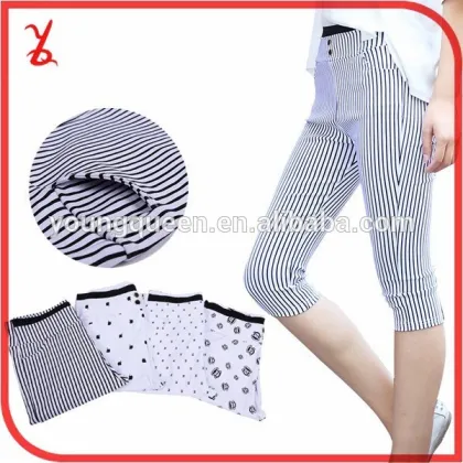 ZC06 Cropped pants Women 2015 summer breasted high waist feet pants ladies casual pants wholesale                        
                                                Quality Choice