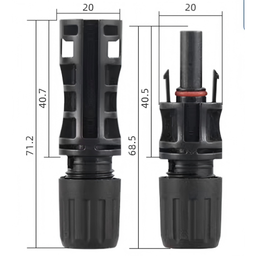 Conectores de cabos solares fotovoltaicos de alta qualidade