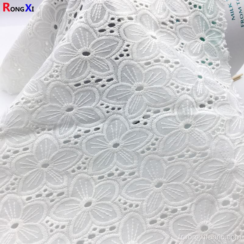 Tissu de robe 100 % coton de nouvelle conception de fleur