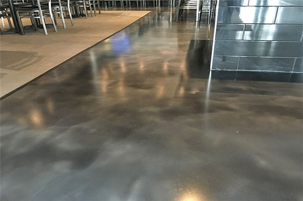 Concrete art floor for decoration
