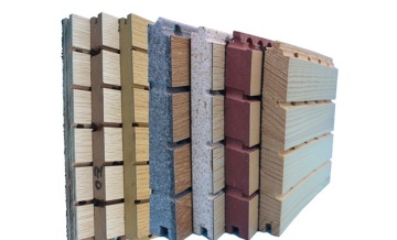 Paneles acústicos de madera de reducción de eco para paredes