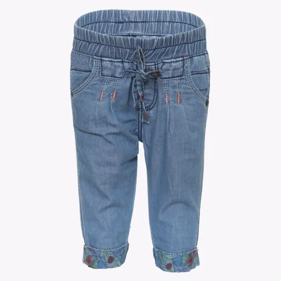 Children`s Capri Pants Light Blue Denim Jeans