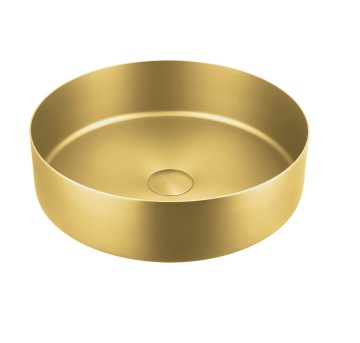 Colorful Luxury Gold Modern Stainless Steel Bathroom Vessel Sink with Pop-Up Drainer