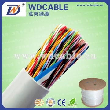 2015 Wandong 100 Pair Telephone Cable with PVC Jacket 0.5mm Bare Conductor